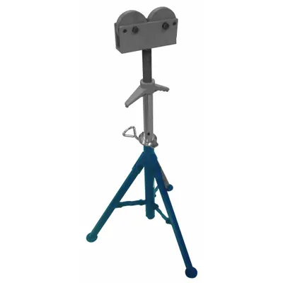 WESTWARD Roller Head Pipe Stand: Straight Roller Head, 2,500 lb Max Load Capacity - Roller Straight-Head Pipe Stands