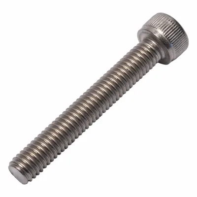ALLIED TITANIUM Socket Head Cap Screw: M6x1.00 Thread Size, 40 mm Lg, Std, Plain, Titanium - Metric System Standard Socket Head Cap Screws