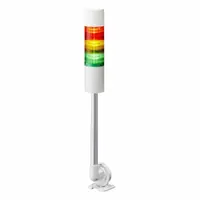 PATLITE Tower Light Assembly: 3 Tier, Sounder Tier Included, IP54, Amber/Green/Red, Direct Wire (MPN LR6-302QJBW-RYG)