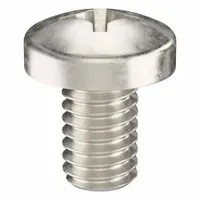 Machine Screw: 5/16"-18 Thread Size, 1/2 in Lg, 316, Stainless Steel, Plain, Pan, Phillips, 10 PK (MPN ZSCRW-414)