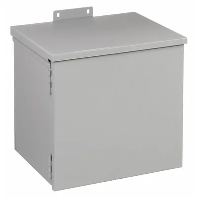 HOFFMAN Enclosure: Steel, 12 in x 12 in x 10 in, 3R, Solid Cover, Hinged, Included - Steel Enclosures with Hinged Covers