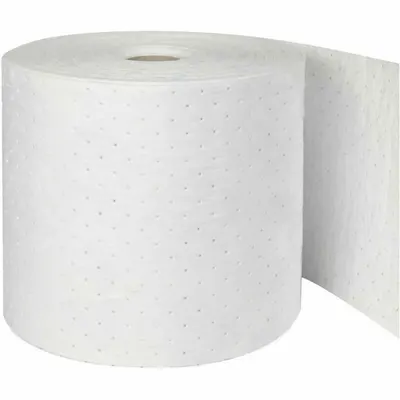 BRADY SPC ABSORBENTS Sorbent Roll: Polypropylene, White, 150 ft x 15 in - Sorbent Rolls