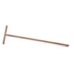 This steel hydrant seat wrench with a silver finish is used for servicing wall and yard hydrant seats. It enables removal or installation of seat components during maintenance or replacement.
