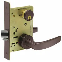 SARGENT Door Lockset: Office Lever Locksets, Bronze, ADA Compliant (MPN 8205 LNB 10B)