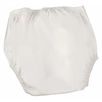 DMI Incontinence Pull-On Pant Heavy, Plasticized Nylon, White, MPN 560-7001-1923 - Incontinence Pants