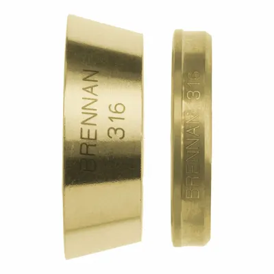 BRENNAN INDUSTRIES Clean & Bagged Double-Ferrule Brass Compression Fitting - Clean & Bagged Double-Ferrule Brass Compression Fittings
