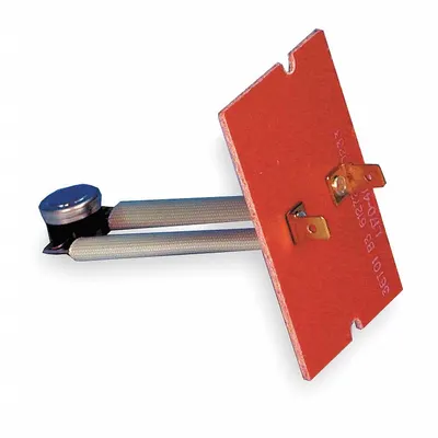 Supco Plenum Thermostat: Open on Rise, SPST, 130°F Closing, 170°F Opening, Auto Reset - Plenum Limit Controls