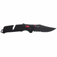 SOG Folding Knives: 3 3/4 in Blade Lg, 3 1/4 in Closed Lg, 9 in Overall Lg, Serrated (MPN 11-12-02-41)