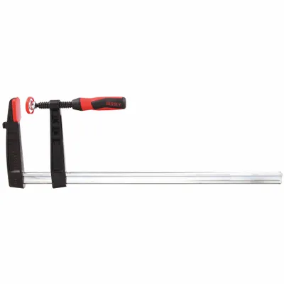 BESSEY Bar Clamp: Medium Duty, Screwdriver Handle, 24 in Jaw Opening - Max - Nonmarring Bar Clamps