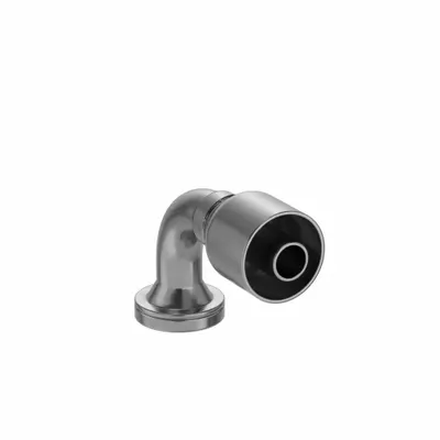 PARKER 16N43-12-12 90° Elbow Crimp Hydraulic Hose Fitting - Crimp Hydraulic Hose Fittings with Flange Connection
