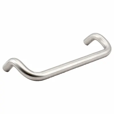 SUGATSUNE Offset Door Pull, Stainless Steel, Silver, 2 in Height, LF-12-160 - Offset Door Pulls