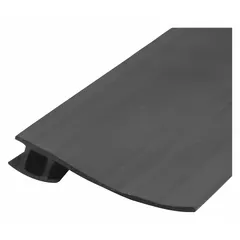 This bug seal is designed for screen doors to close gaps around doors and windows, helping to block insects and drafts. It measures 84 inches in length, 1 3/4 inches in height, and 1/4 inch in width. The seal is black with an unfinished finish.