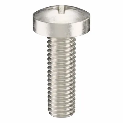 USA INDUSTRIALS Machine Screw: M5x0.80 Thread Size, 16 mm Lg, 316, Stainless Steel, Plain - Pan Head Machine Screws