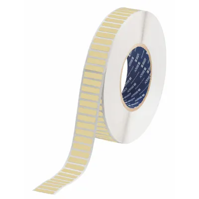 BRADY Pre-Cut Label Stock Roll: 1/4 in x 1 in, 1 in x 1/4 in, Polyimide - Brady Precut Label Rolls