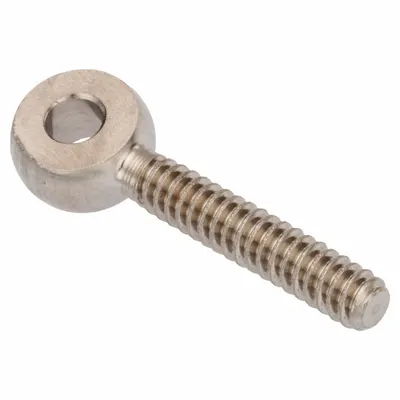 AMPG Fixed Rod End: Stainless Steel, Plain, 60 mm Hole Center-to-End Lg, Left Hand - Stainless Steel Male Threaded Fixed Rod Ends