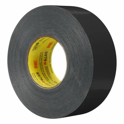 3M Duct Tape: Medium Duty, Black, 2 in Wd, 60 yd Lg, 11.5 mil Thick, 8979 - Clean Removal Duct Tape