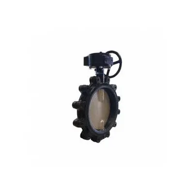 MILWAUKEE VALVE 8 in Cast Iron Concentric Lug Butterfly Valve - Cast Iron General-Service Butterfly Valves