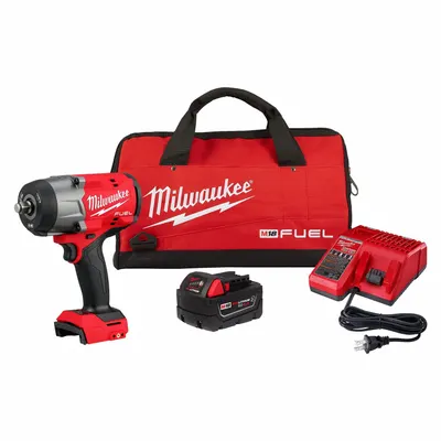 MILWAUKEE Impact Wrench Kit: 1/2 in Drive Size, 1,200 ft-lb Fastening Torque, Brushless - Milwaukee Cordless Impact Wrenches