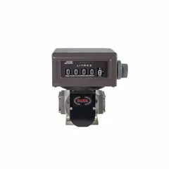 This positive displacement flowmeter from FILL-RITE features a mechanical display and an anodized aluminum housing. It provides flow measurement in liters with an accuracy of +/-0.5%. Suitable for use with fuel transfer pumps in applications requiring precise volumetric metering.