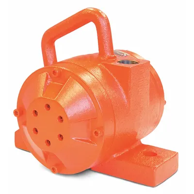 VIBCO Pneumatic Vibrator: 5,000 lbf, 6,000 vpm, 1 in NPT, CCF, 75 dBA, Cast Iron - Heavy-Duty Turbine & Ball Vibrators