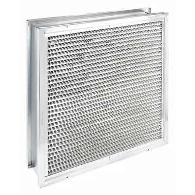 OEM MERV 14 Cartridge Air Filter, 24 in x 24 in x 6 in, Steel Double Header - MERV 14 Cartridge Air Filters