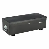 MONTEZUMA Utility Box: 36 in W 14 1/4 in D 10 5/8 in H, Steel, Black, Hinged Lid, Keyed (MPN MKDB36B)