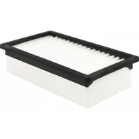 Rectangular panel cabin air filter with paper media. Designed for use in Case IH farm equipment to filter airborne particles entering the cabin. Suitable for agricultural environments where operator protection from dust and debris is required