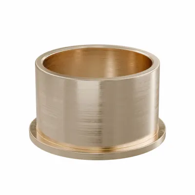 OILITE Flanged Sleeve Bearing: Bronze, SAE 841, 35 mm Bore, 40 mm OD, 25 mm Lg - Lubricated General Purpose Metallic Flanged Sleeve Bearings