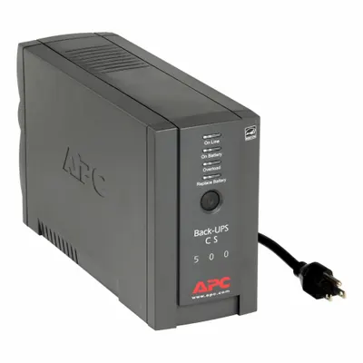 APC BY SCHNEIDER System: Single Phase, 500 VA Power Rating, 120 V Input - Standby UPS Systems