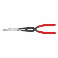 Long Reach Pliers: 2 in Max Jaw Opening, 13 in Overall Lg, 3 in Jaw Lg, 3/8 in Tip Wd, 0° Jaw Bend (MPN 48-22-6560)