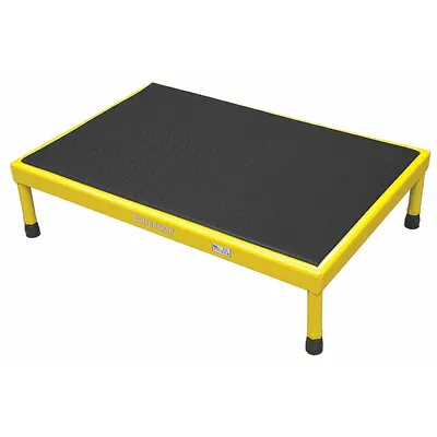 COTTERMAN Work Platform: 8 in Platform Ht - Max, 24 in Platform Wd, 36 in Platform Dp - Cushioned Adjustable-Height Single-Step Platforms