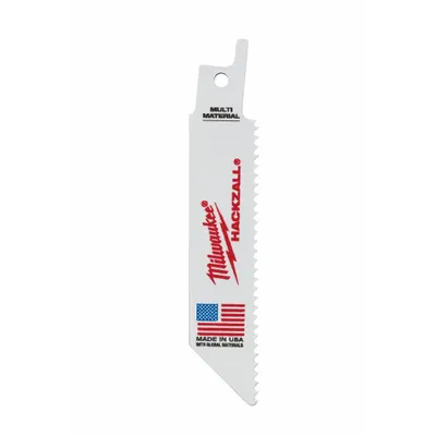 MILWAUKEE Reciprocating Saw Blade: 8 Teeth per Inch, 4 in Blade Lg, 0.04 in Blade Thick - General Purpose Blades