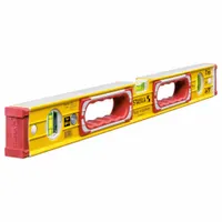 STABILA Box Level: Level & Plumb, Box, 2, Plain, 24 in Overall Lg, Top & Side Read, 0, ±0.5 mm/m (MPN 37424)