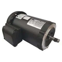 This Dayton C-face 3-phase AC motor is rated 3/4 hp at 1755 RPM and operates on 230/460V AC. The totally enclosed fan-cooled (TEFC) enclosure protects against dust and moisture. Typical applications include pumps, fans, conveyors, and machine tools.