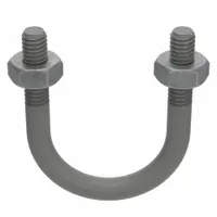 Standard U-Bolt: 5/16"-18 Thread Size, For Pipe Size 1 1/2 in, 2 11/16 in Inside Ht, Steel, 10 PK (MPN U17244.031.0150)