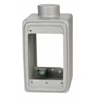 APPLETON ELECTRIC Electrical Box: Iron, Rectangular, 1 Gangs, 1/2 in Hub Size, 18 cu in Capacity (MPN FS-1D-50)