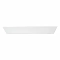 This 1 ft x 4 ft LED flat panel delivers 3950 lumens at 35 W with selectable color temperatures of 3500K, 4000K, or 5000K. It features a backlit design and is dimmable, operating on 120 to 277V AC. Suitable for general ambient lighting in commercial and industrial spaces such as offices, schools, hospitals, and retail environments, fitting standard drop-ceiling grids.
