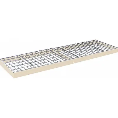 HALLOWELL Boltless Shelf: 72 in x 48 in, 600 lb Load Capacity, Steel, 4 ga Decking - Wire Decking Shelf Kits for Boltless Shelving