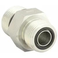 Hydraulic Hose Adapter: 3/8 in x 1/2 in Fitting Size, Male x Male, ORS x ORB, Rigid, Straight (MPN FF1852T0608S)