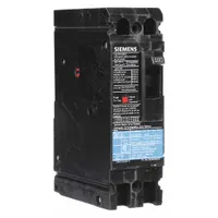 Siemens ED22B100 is an ED2-series molded case circuit breaker rated for 100 A with a maximum AIR rating of 10kA at 240V AC. It features a fixed instantaneous trip and load-side lug terminal connection, supporting any phase connection. Suitable for overcurrent protection in branch circuits and feeder applications in electrical distribution systems