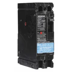 Siemens ED22B100 is an ED2-series molded case circuit breaker rated for 100 A with a maximum AIR rating of 10kA at 240V AC. It features a fixed instantaneous trip and load-side lug terminal connection, supporting any phase connection. Suitable for overcurrent protection in branch circuits and feeder applications in electrical distribution systems.