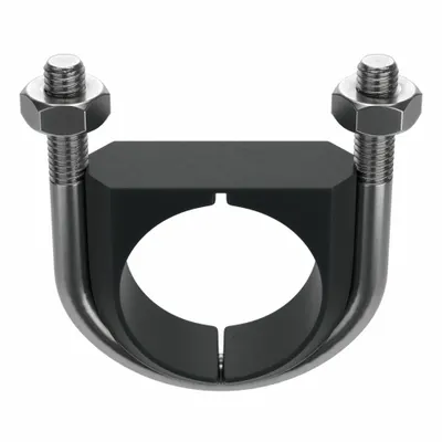 ZSI Vibration Dampening U-Bolt: 3/8"-16 Thread Size, For Pipe Size 1 1/2 in - Vibration Dampening U-Bolts