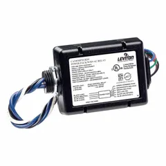 The Leviton OSP20-RDH Power Pack supplies 24V DC power to Leviton OSCxx/OSWxx low voltage sensors and Leviton Smart Sensors. It is a hard-wired relay control unit for incandescent lighting applications, commonly used in commercial and industrial lighting control systems.
