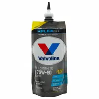 VALVOLINE Gear Oil: Synthetic, 1 qt Container Size, Pouch, 75W-90, 180 Viscosity Index, SAE (MPN 889785)