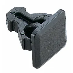 Plastic grab catch with push opening action. Supplied as a 5-pack. Each catch measures 3/8 in height and 3/8 in width. Suitable for use in cabinets, panels, and sheet metal assemblies requiring push-to-release latching.