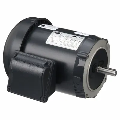 Dayton General Purpose Motor: C-Face Mount, Totally Enclosed Fan Cooled, 1/3 hp - C-Face 3-Phase General Purpose AC Motors