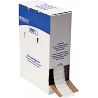 Wraparound Label: 1 1/2 in x 1/2 in, Vinyl, Black on White, For 10 AWG to 4 AWG Wire Gauge (MPN BM-29-498)