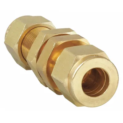 PARKER Double-Ferrule Brass Compression Fitting Union - Double-Ferrule Brass Compression Fittings