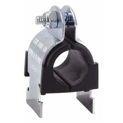 ZSI Vibration-Dampening Strut Clamp: Galvanized Steel, For 6 in Copper Tube - Vibration-Dampening Strut Clamps for Pipe & Tube