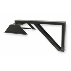 Surface-mount bracket designed for use with 25 and 30 kW Dayton electric unit heaters. Constructed with a bronze finish and includes mounting hardware. Outside dimensions are 28-7/8 inches high by 15 inches wide. Suitable for securing unit heaters in commercial or industrial spaces.